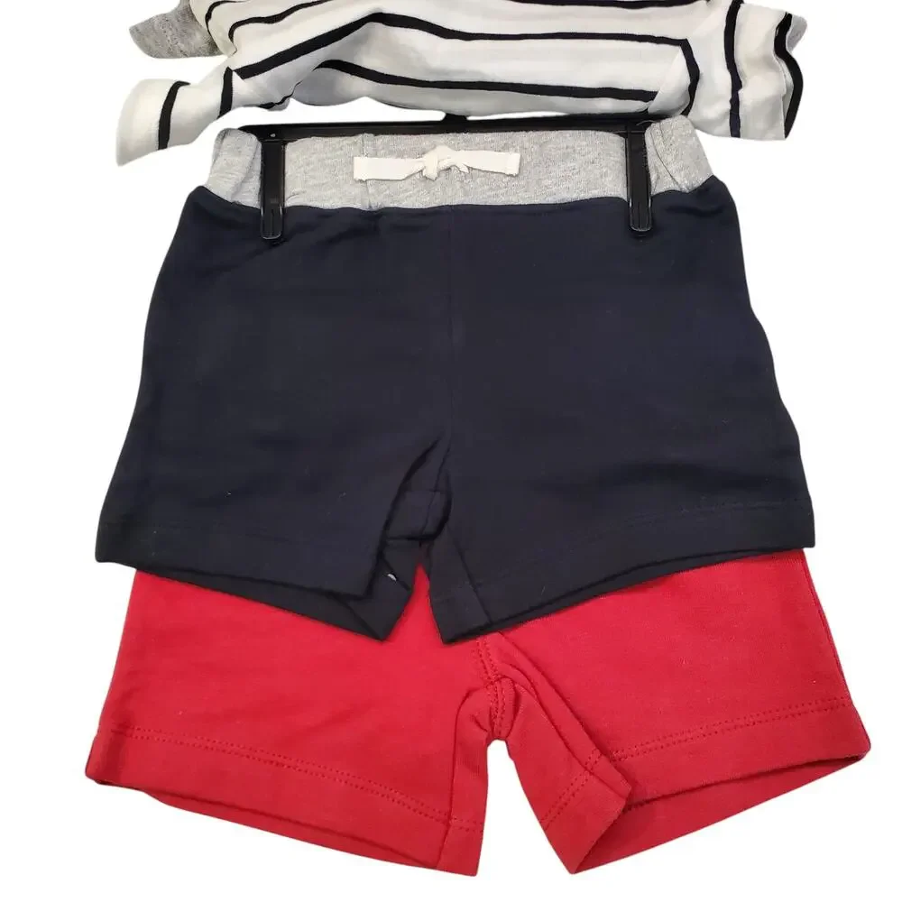 Carters Baby Boys Firetruck 4 Piece Summer Outfits Size 6 Months NEW